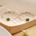 Green Toy Enamel Baby Silver Bangle