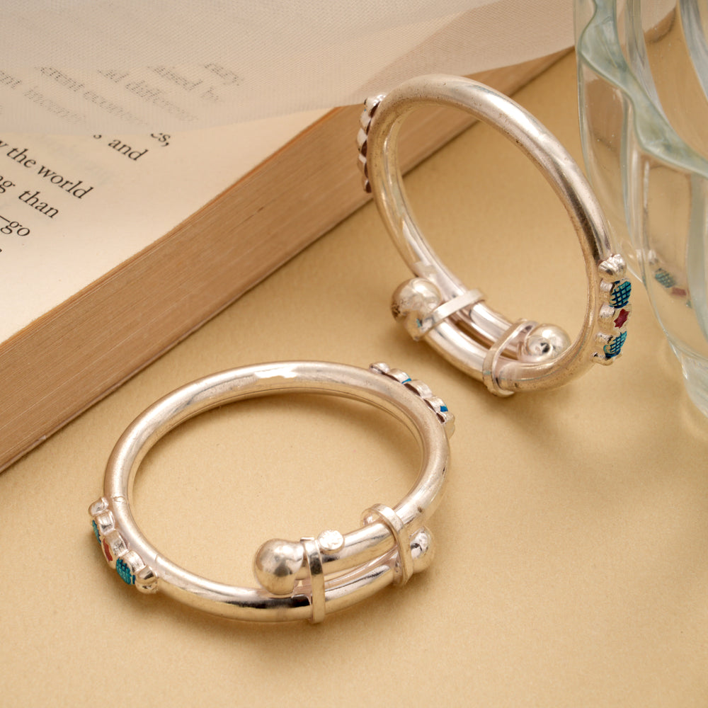 Bold Colourful Enamel Design Baby Bangle