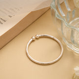 Minimal Design Adjustable Silver Baby Kappu