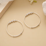 Cute Vibrant Ball Design Silver Baby Kappu