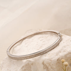 Premium Dual Stone Layer Silver Bracelet