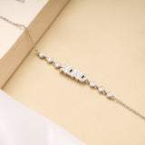 Minimalist Silver XOXO Charm Bracelet