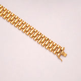 Elegant Golden Rolex Style Link Bracelet