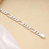 Elegant Silver Link Chain Men’s Bracelet