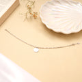 Fancy Link Design Coin Drops Silver Bracelet