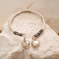Regal Dual Heart Drops Silver Baby Bracelet