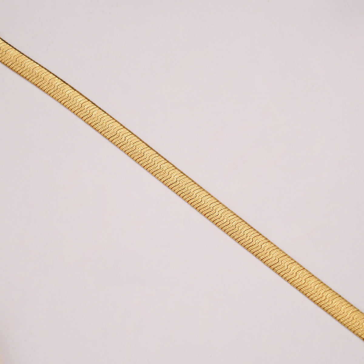Minimalist Golden Flexible Flat Bracelet