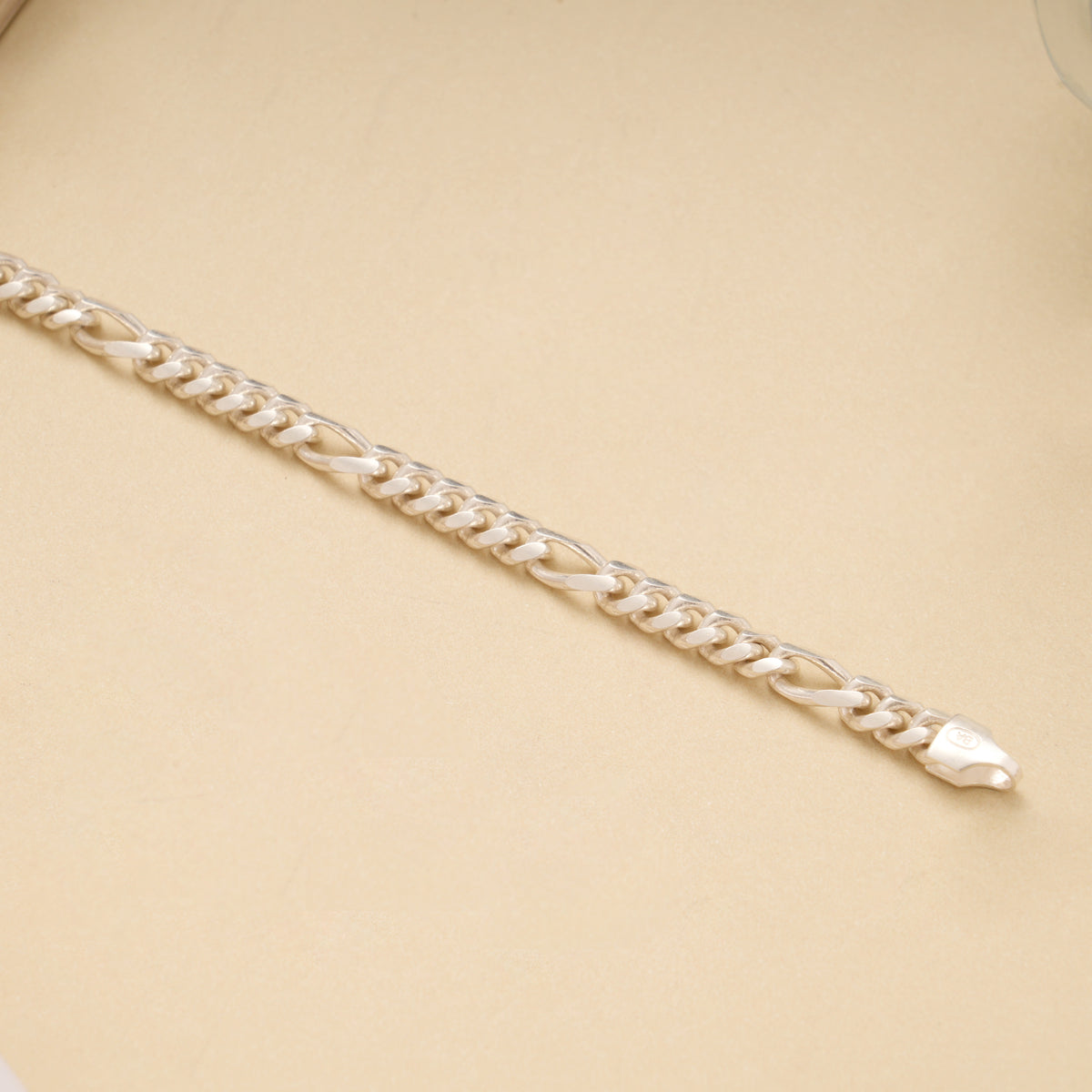 Stylish Cuban Link Silver Men’s Bracelet