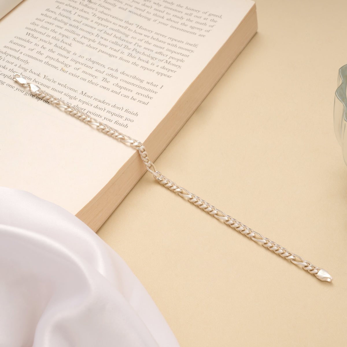 Stylish Cuban Link Silver Men’s Bracelet