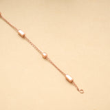 Modern Silver Beads Rose Bracelet
