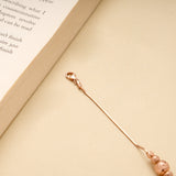 Elegant Textured Silver Rose Gold Bracelet