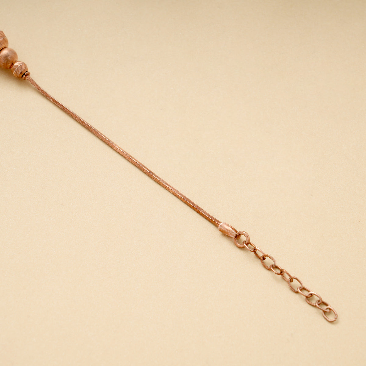 Elegant Textured Silver Rose Gold Bracelet