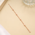 Cute Multi Beads Silver Rose Gold Bracelet