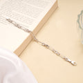 Minimalist Silver Paperclip Style Bracelet