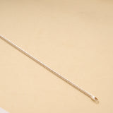 Sleek Silver Textured Woven Men’s Bracelet