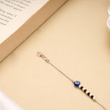 Elite Evil Eye Black Beads Silver Bracelet