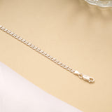 Interlocking Link Design Silver Men’s Bracelet