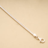 Elegant Heart Link Silver Link Bracelet