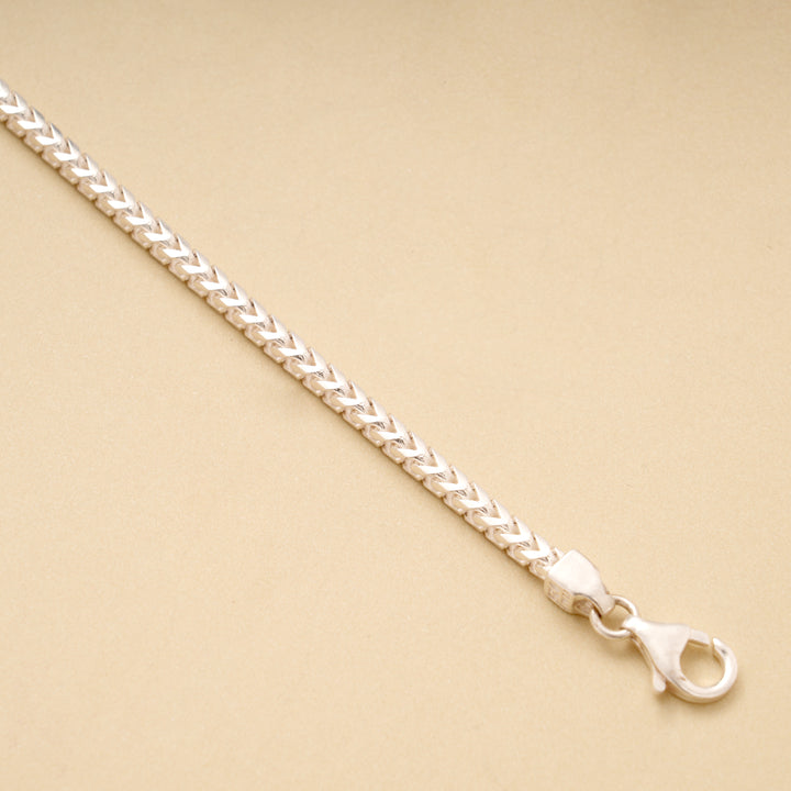 Elegant Heart Link Silver Link Bracelet