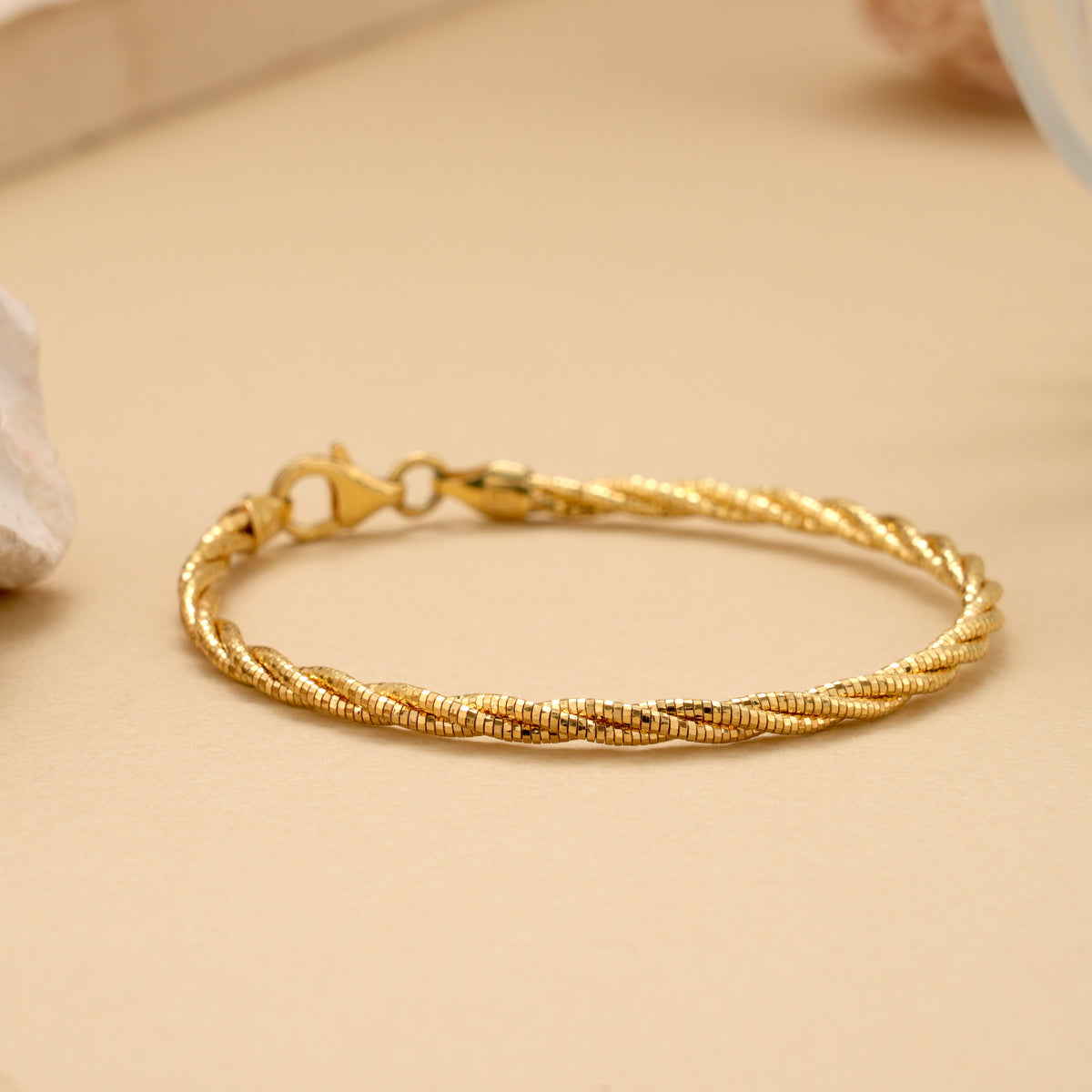 Charming Golden Twisted Style Kada