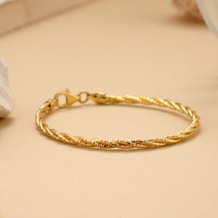 Charming Golden Twisted Style Kada