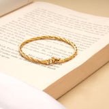 Bold Twisted Gold Plated Bracelet