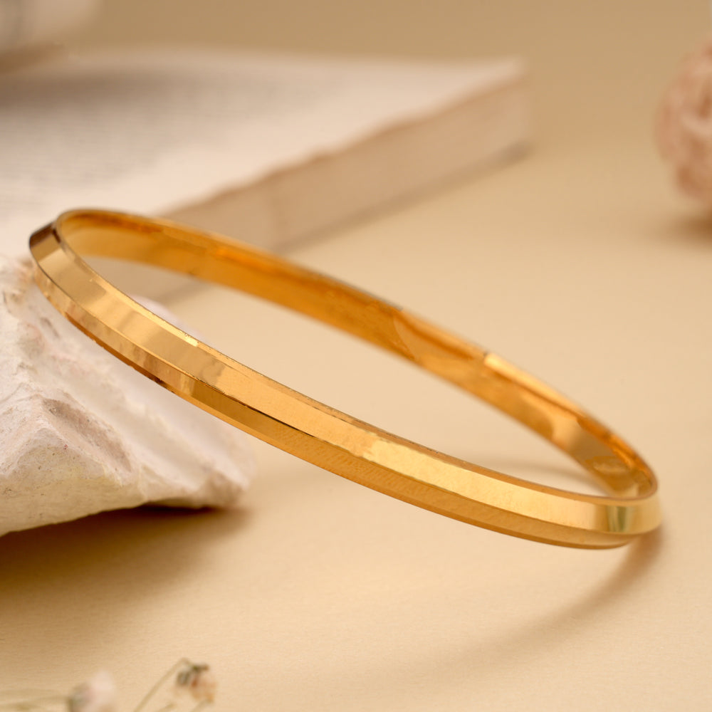 Classic Plain Golden Kada for Men