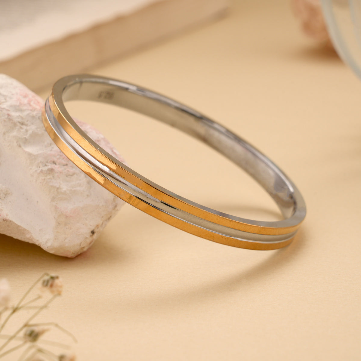 Elegant Dual Tone for Men Kada