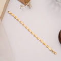 Heritage Heart Shaped Link Golden Bracelet