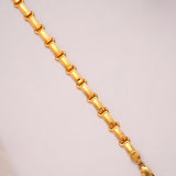 Regal Golden Rectangular Bar Bracelet