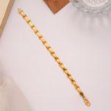 Regal Golden Rectangular Bar Bracelet