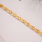 Classic Golden Interlocking Pattern Bracelet