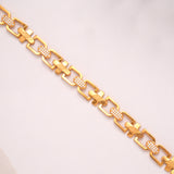 Premium Golden Designer Stone Link Bracelet