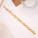 Premium Golden Designer Stone Link Bracelet