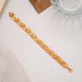 Heritage H Pattern Linked Golden Bracelet