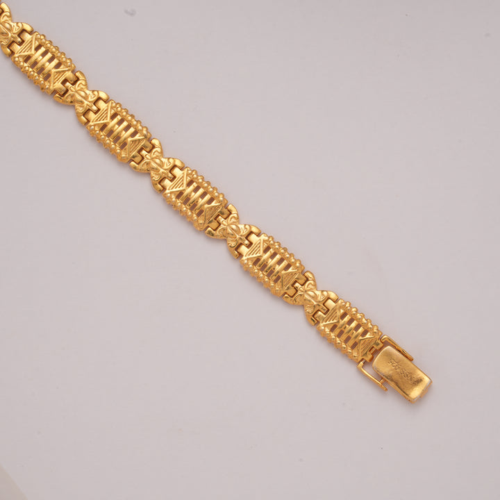 Premium Ornate Design Golden Bracelet