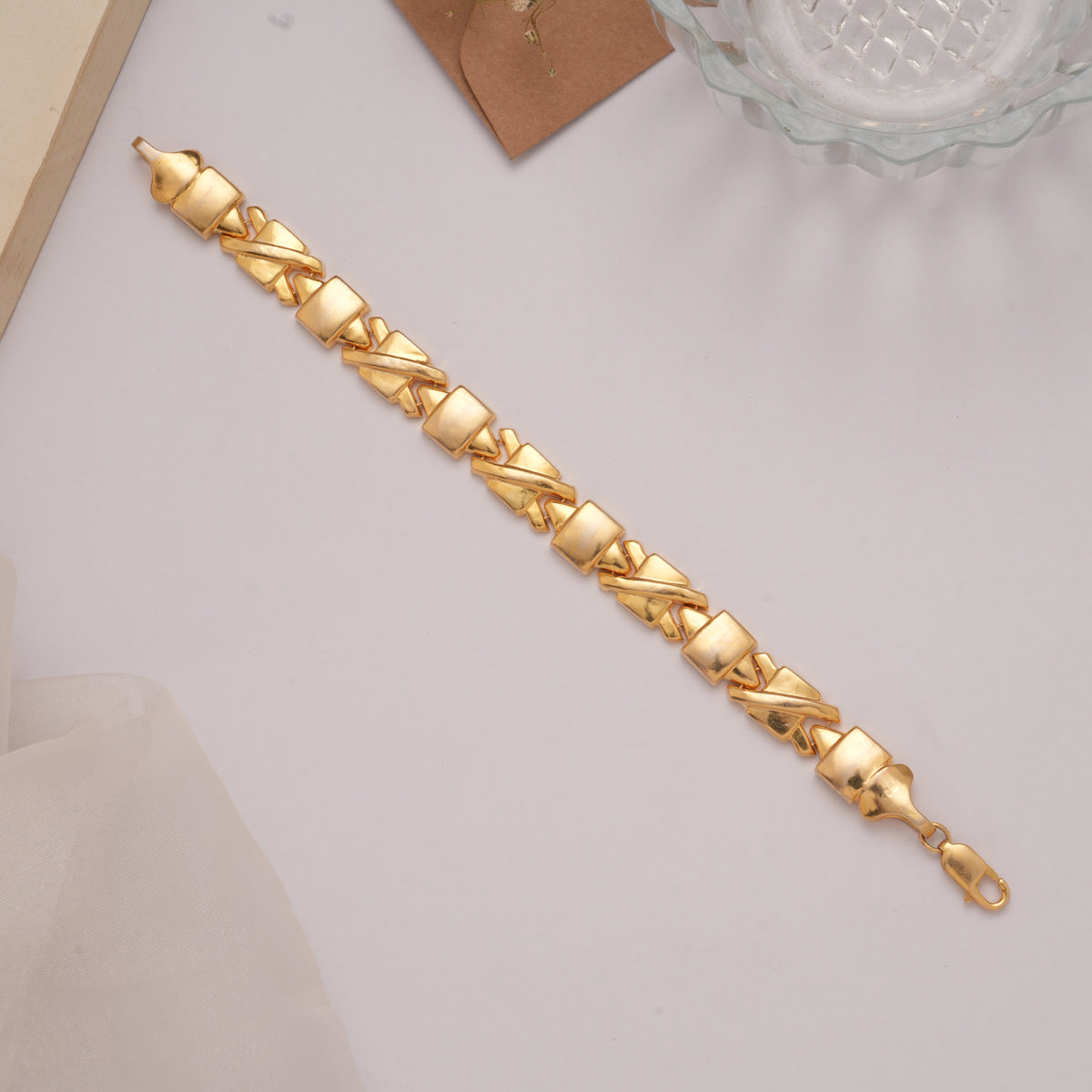Royal Golden Intertwined Men's Bracelet