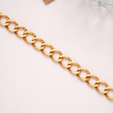 Classic Golden Textured Cuban Bracelet