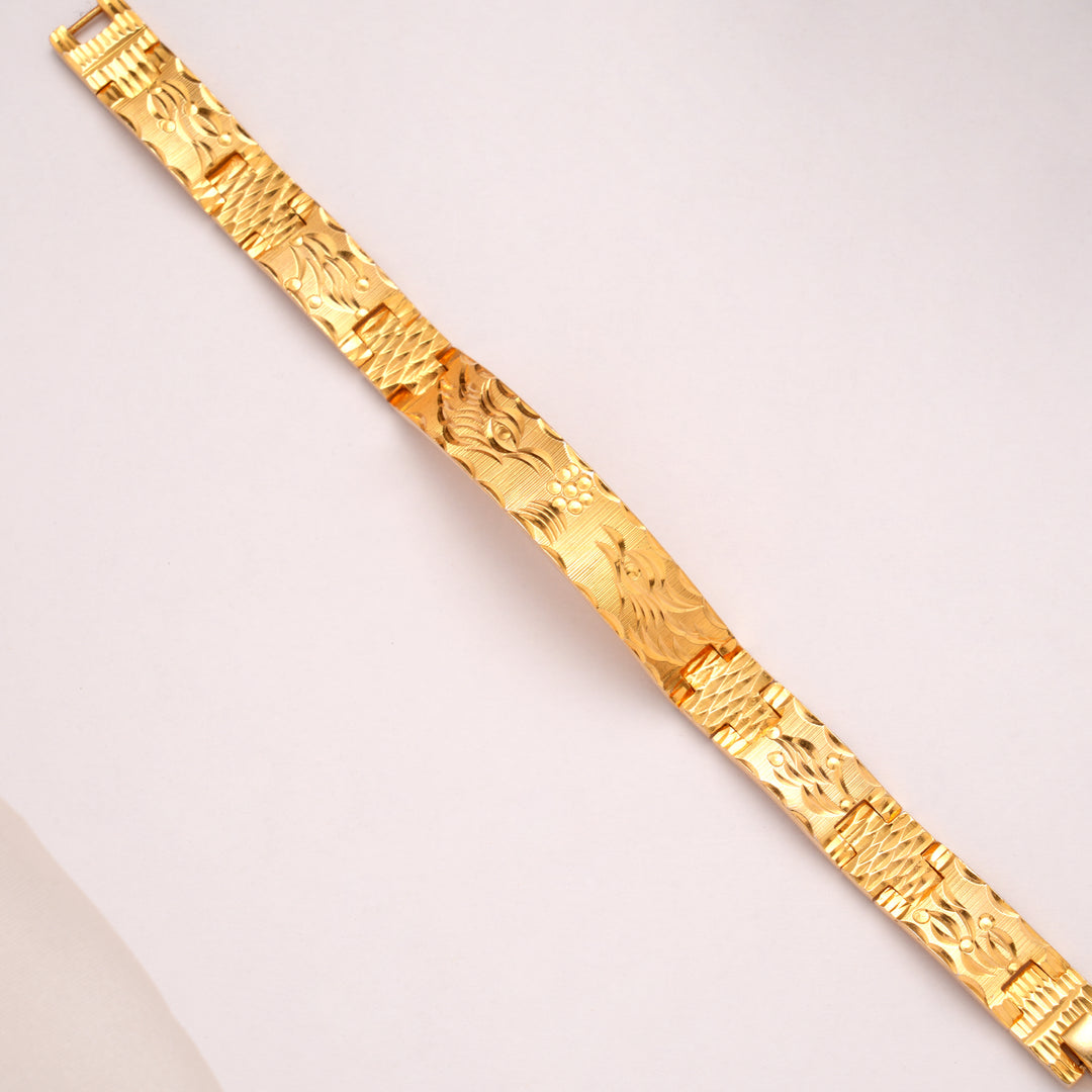 Modern Golden Traditional Men's Bracelet