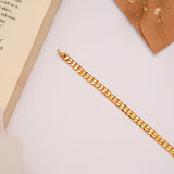 Heritage Thin Curb Golden Bracelet