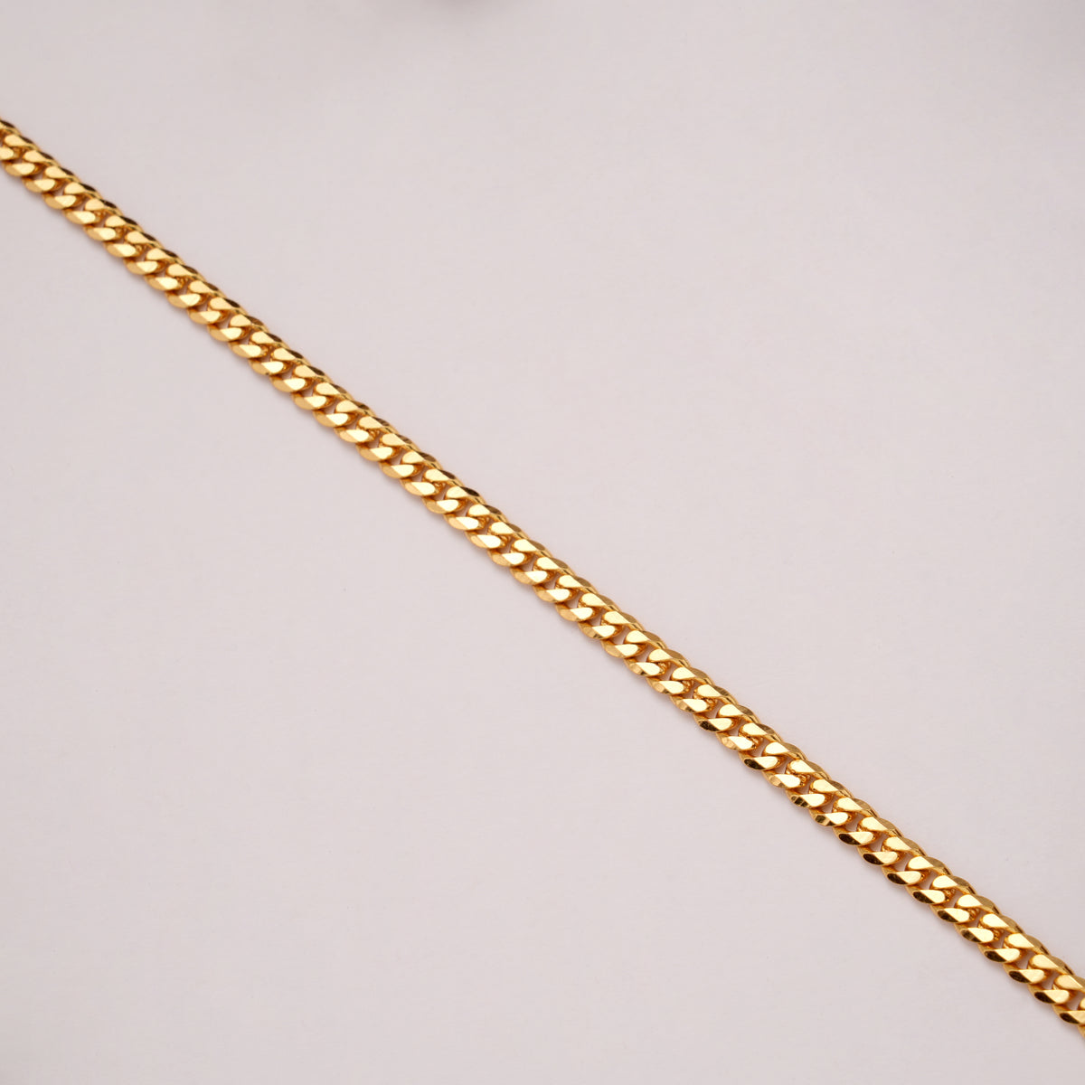 Classic Golden Slim Curb Bracelet
