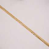 Classic Golden Slim Curb Bracelet