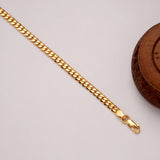 Classic Golden Slim Curb Bracelet
