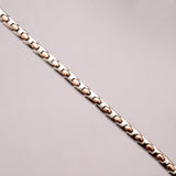 Modern Two Tone Bullet Link Golden Bracelet