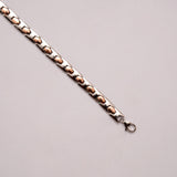 Modern Two Tone Bullet Link Golden Bracelet