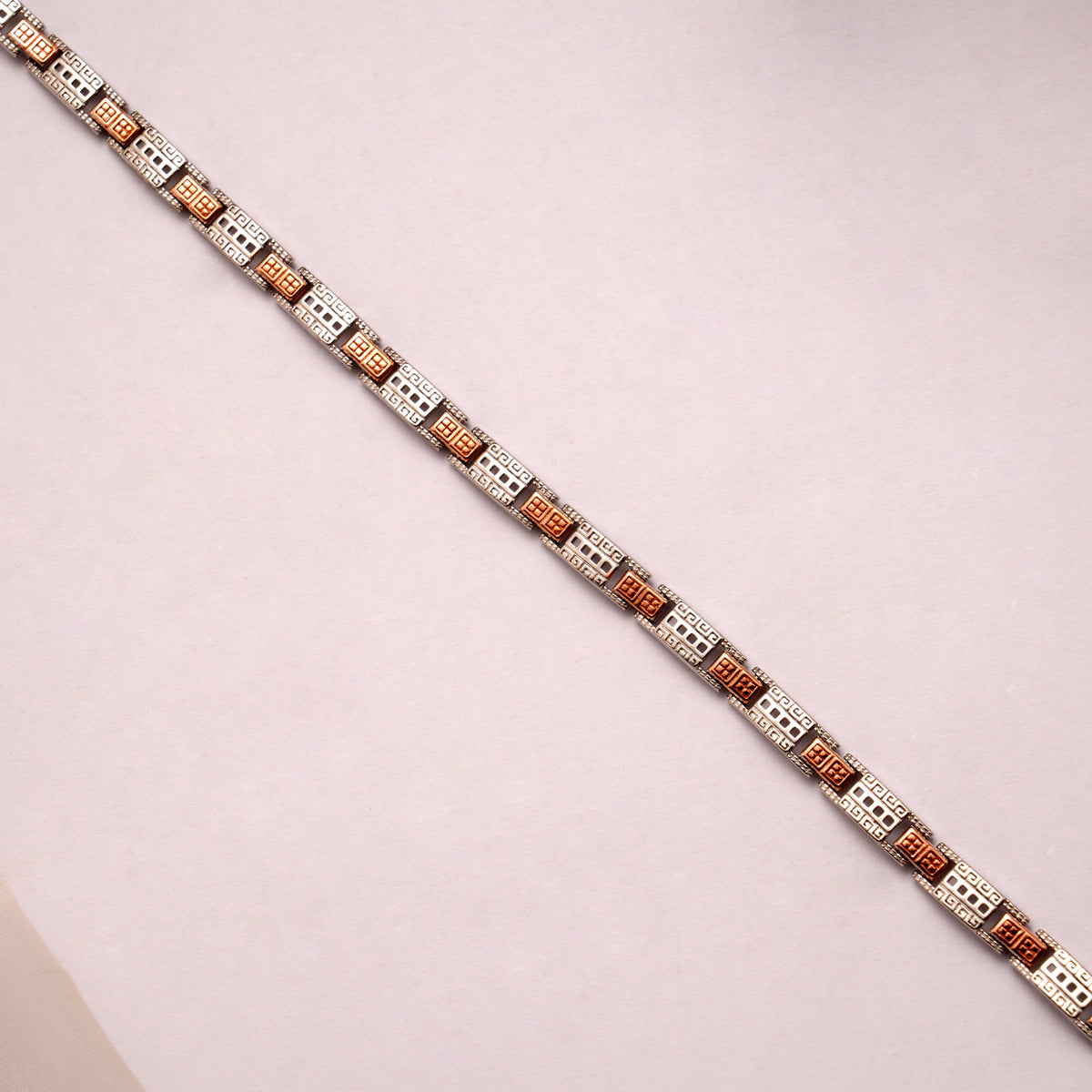 Minimalist Flexible Metallic Square Golden Bracelet