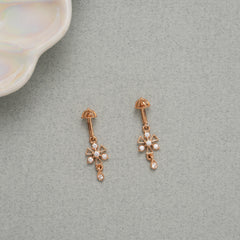 Dangle Diamond Floral Pattern Koppu