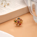 Classic Navarathana Golden Adjustable Ring
