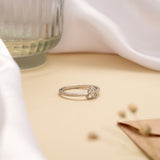 Minimalist Triangular Design Silver Ring