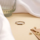 Regal Four Balls Design Silver Ring